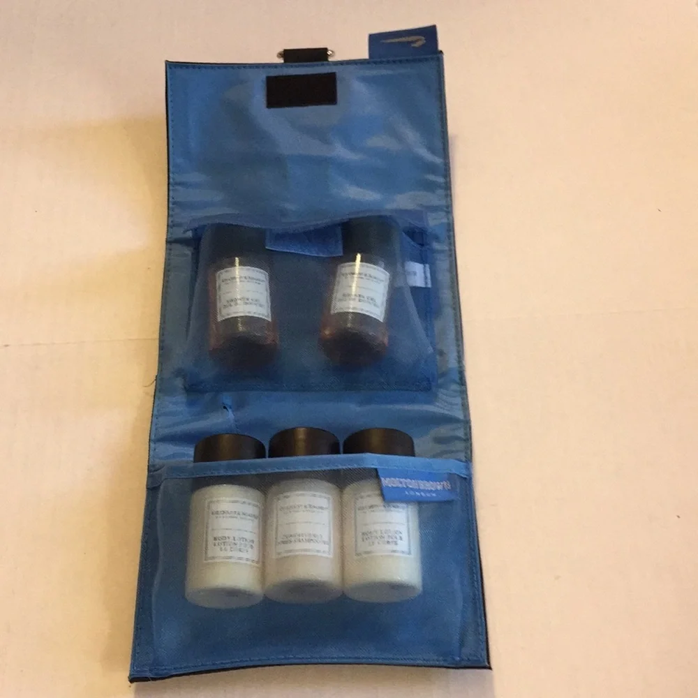 NWOT 6-piece-Small travel bag NEW bath, body,hair​